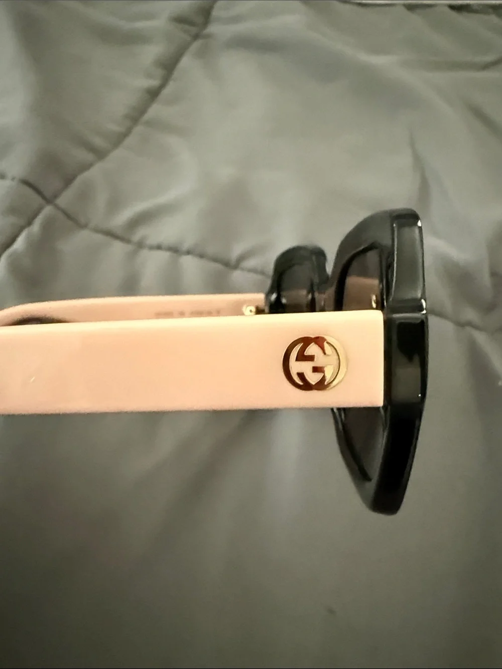 100% Authentic Gucci Black Square Sunglasses with Brown Lenses - Oversized.